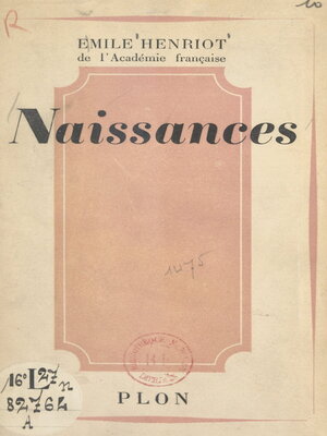 cover image of Naissances